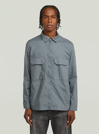 Zip Regular Padded Overshirt